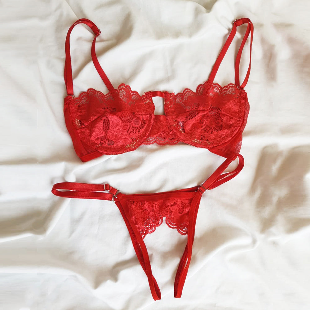 Bralette Red Powder – thezoo me underwear